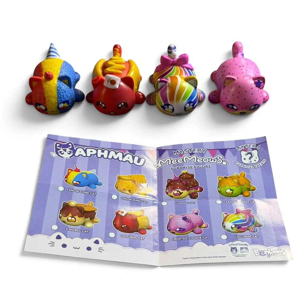 Aphmau MeeMeows Mystery Figures Carnival Treats Litter 6 Lot of 4